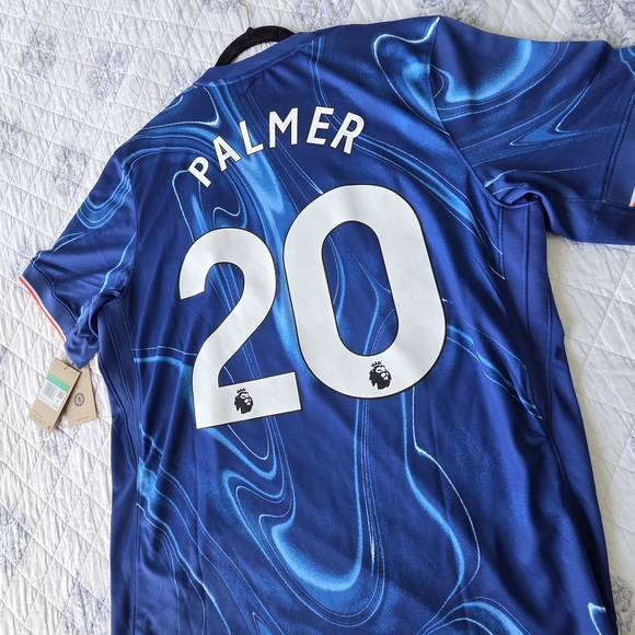 Nike Blue Patterned Soccer Jersey - Picture 1 of 7